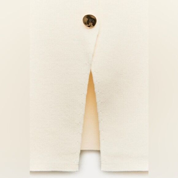 NWT ZARA ZARA BASIC KNIT GOLDβBUTTON VEST - Picture 8 of 9